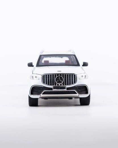 Mercedes-Benz GLS-Class AMG Diecast White Car 1:24 Scale - Ignition Prime