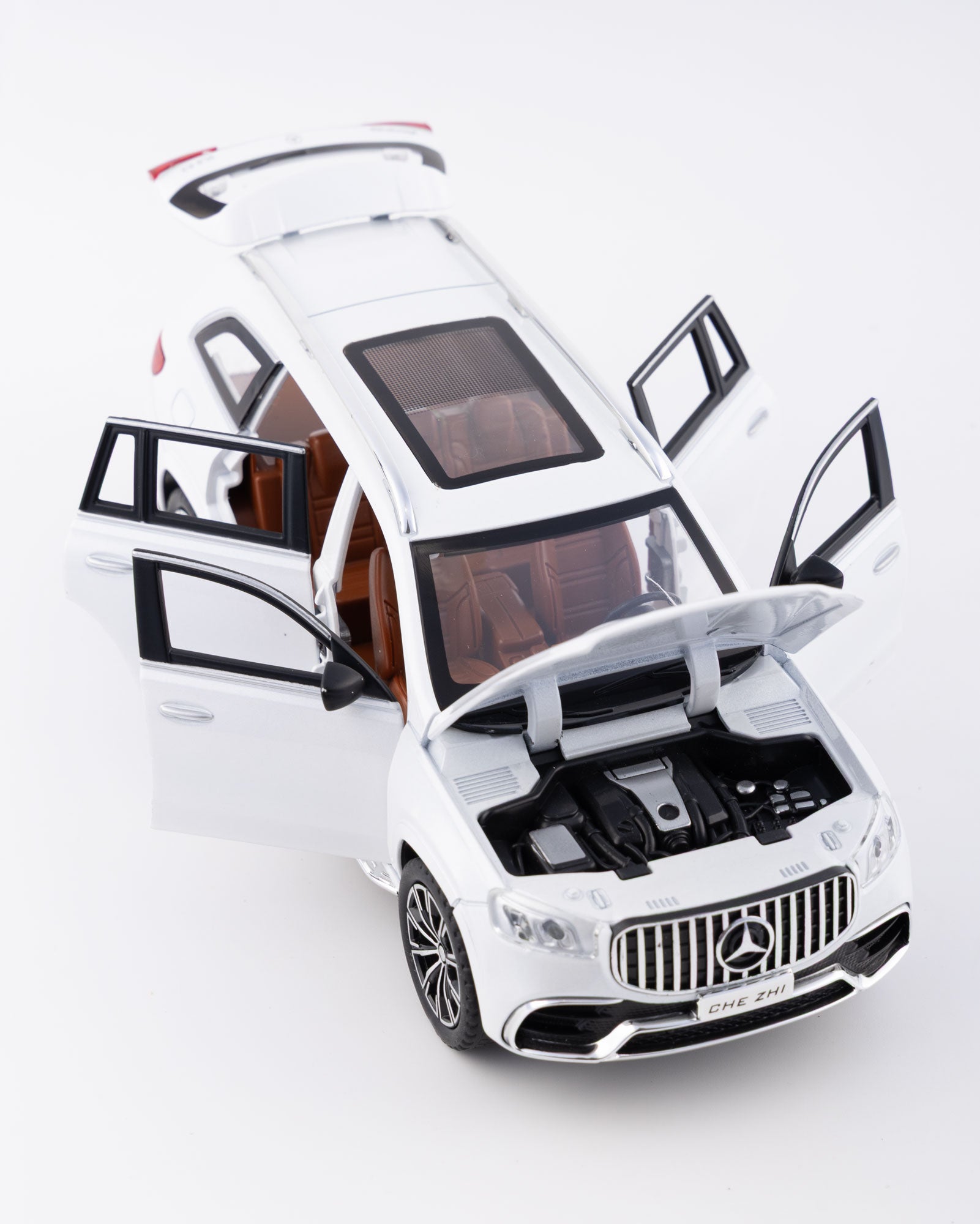 Mercedes-Benz GLS-Class AMG Diecast White Car 1:24 Scale - Ignition Prime