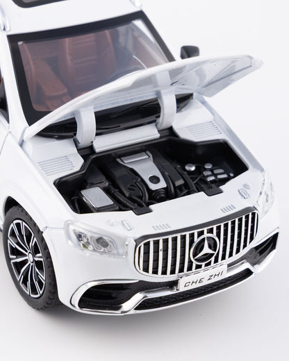 Mercedes-Benz GLS-Class AMG Diecast White Car 1:24 Scale - Ignition Prime