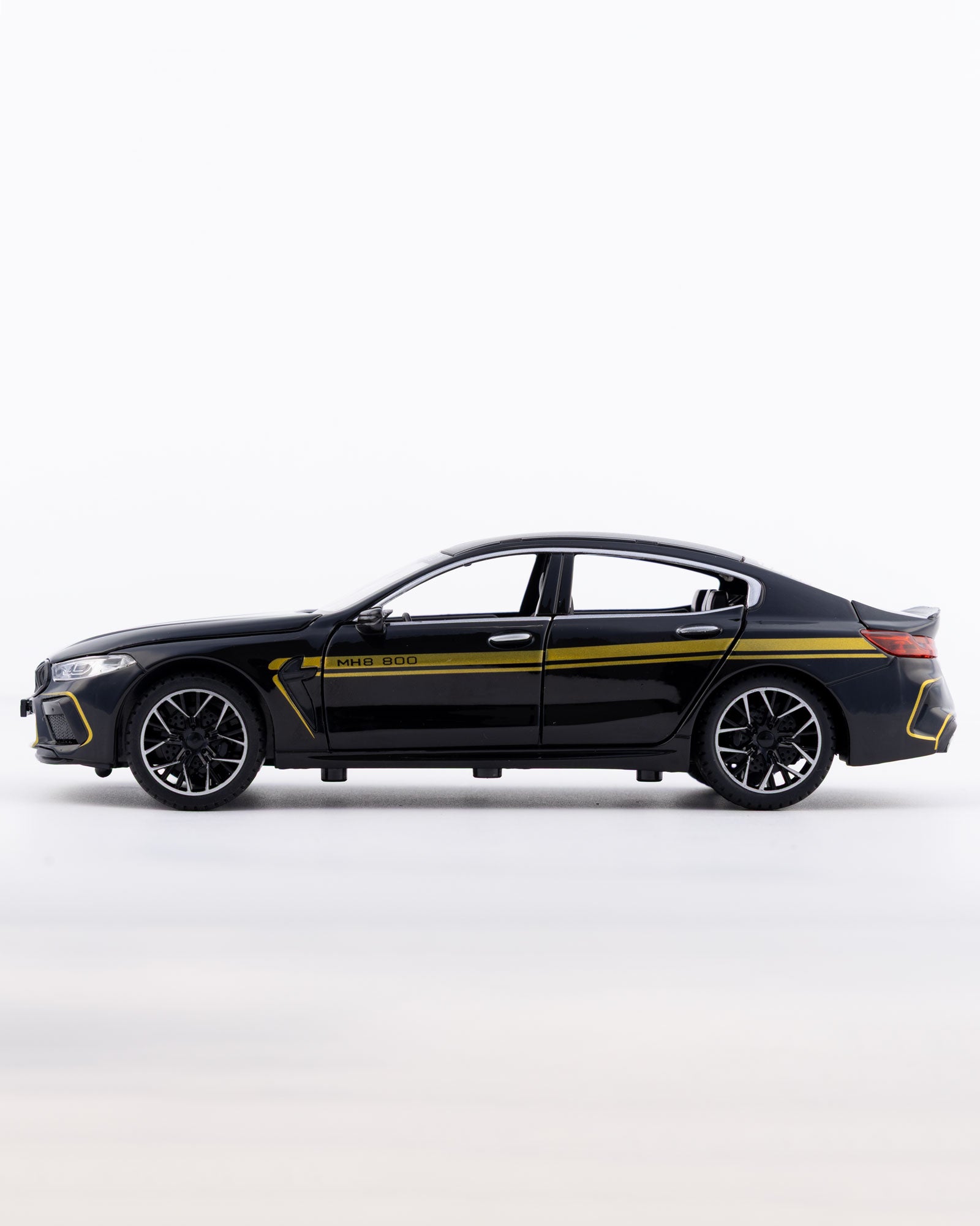 BMW M8 Gran Coupe Manhart Edition Diecast Black Car 1:24 Scale - Ignition Prime