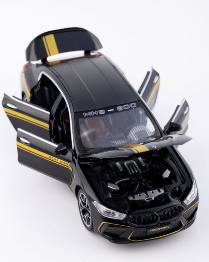 BMW M8 Gran Coupe Manhart Edition Diecast Black Car 1:24 Scale - Ignition Prime