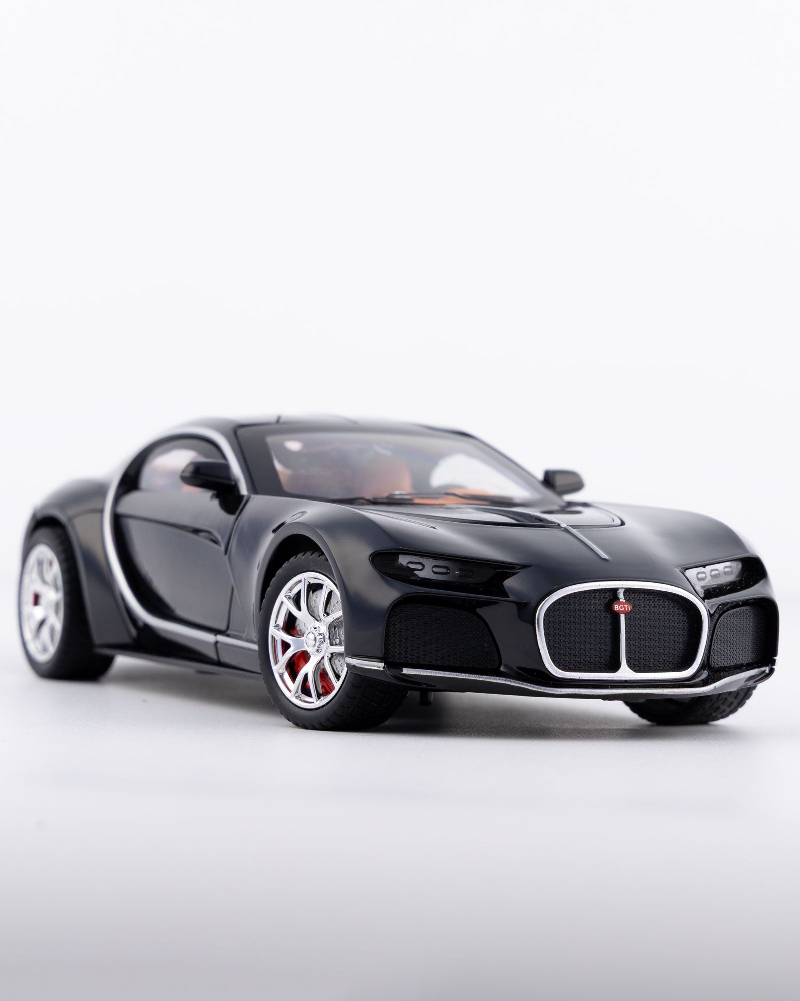 Bugatti La Voiture Noire Atlantic Diecast Black Car 1:24 Scale - Ignition Prime