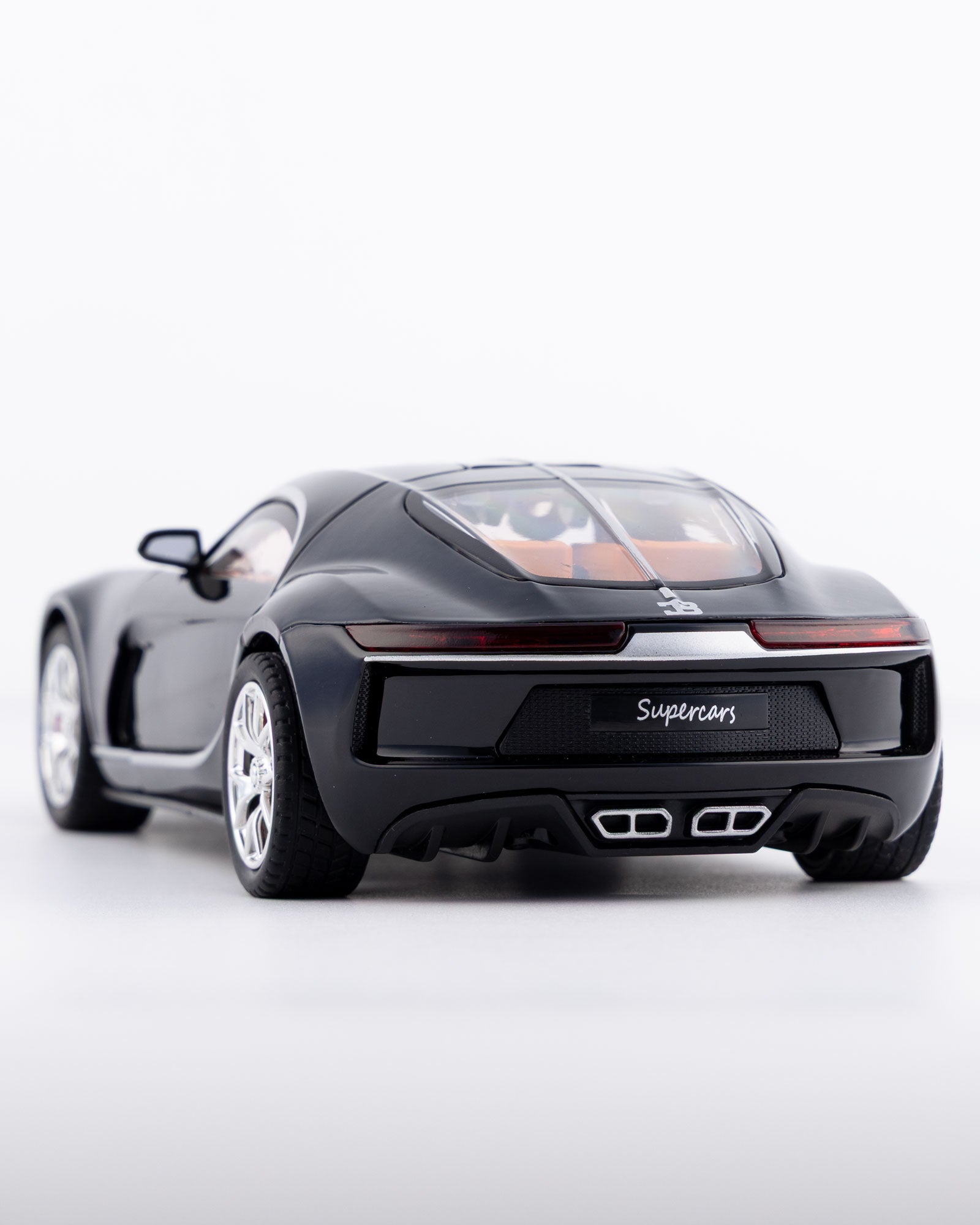 Bugatti La Voiture Noire Atlantic Diecast Black Car 1:24 Scale - Ignition Prime