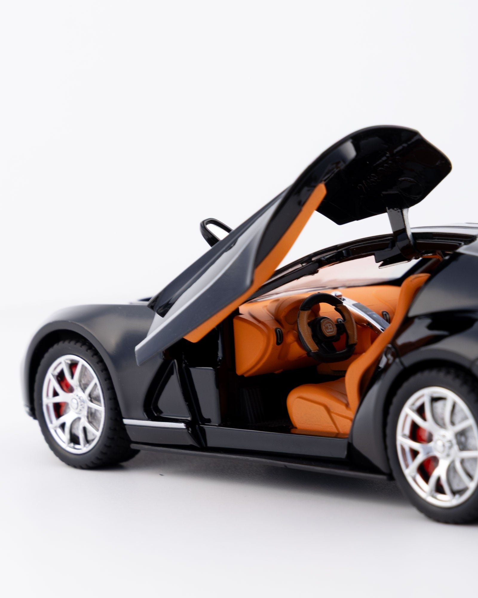 Bugatti La Voiture Noire Atlantic Diecast Black Car 1:24 Scale - Ignition Prime
