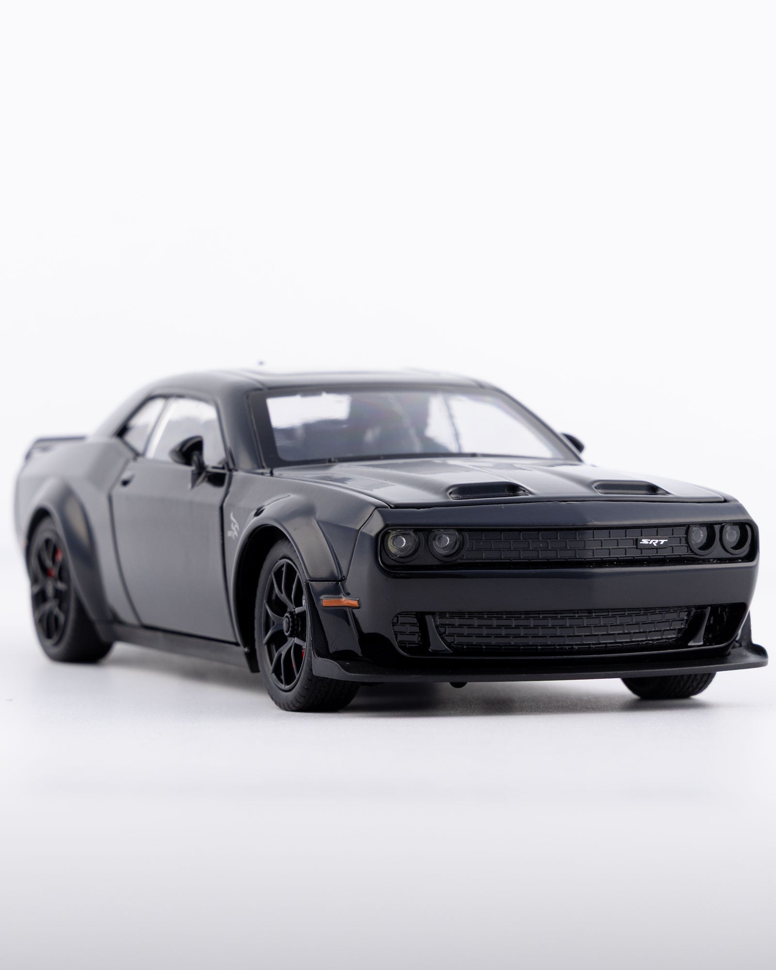 Dodge Challenger SRT Hellcat Widebody Diecast Black Car 1:24 Scale - Ignition Prime