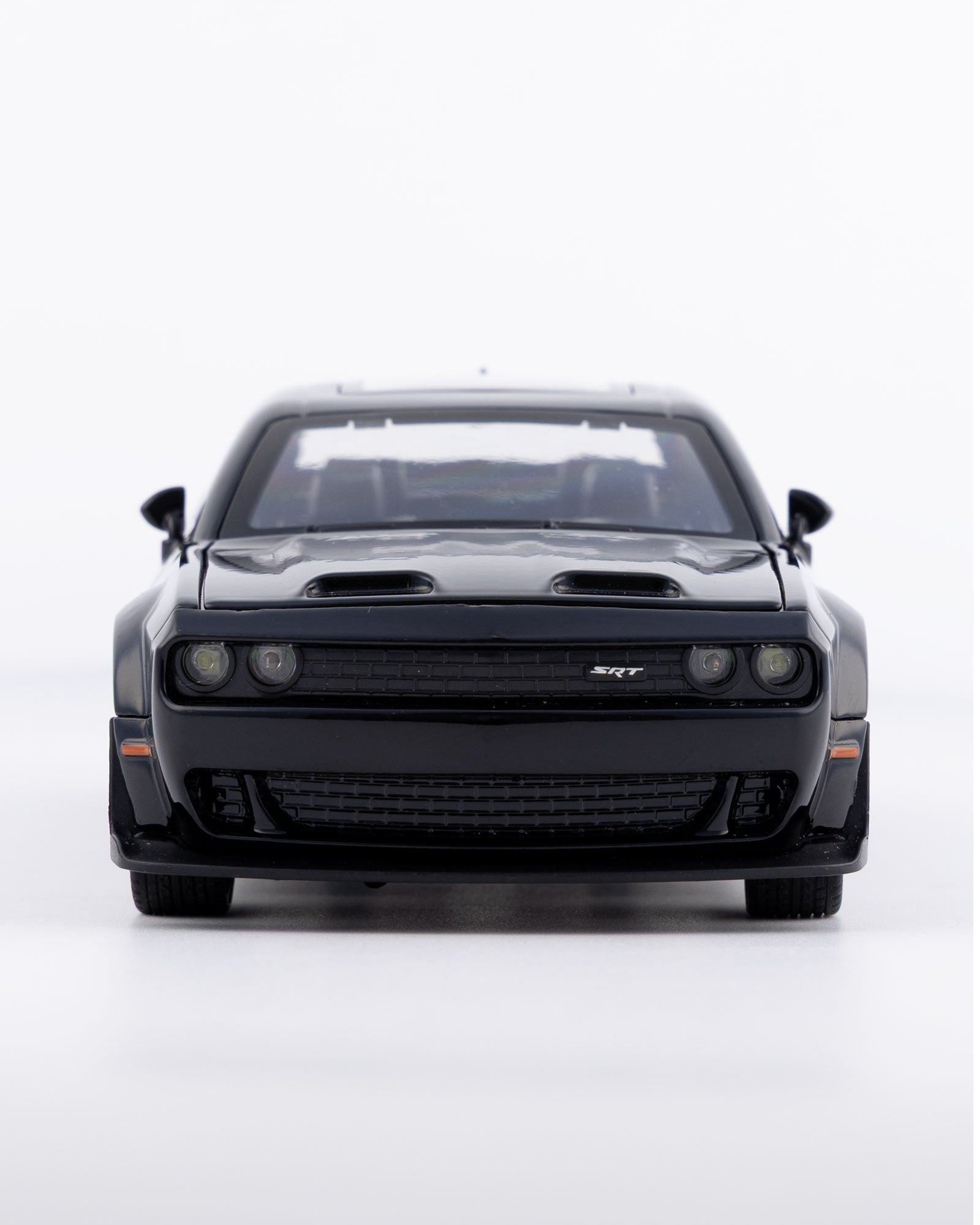 Dodge Challenger SRT Hellcat Widebody Diecast Black Car 1:24 Scale - Ignition Prime