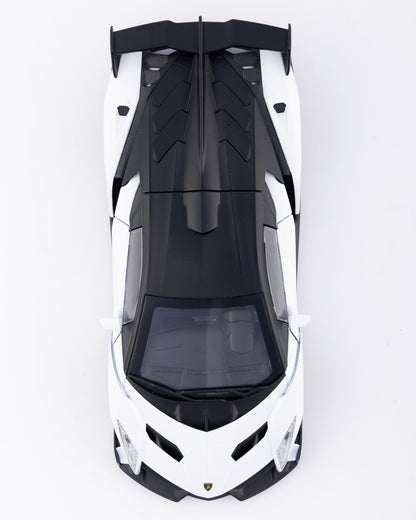 Lamborghini Veneno Diecast White Car 1:24 Scale - Ignition Prime