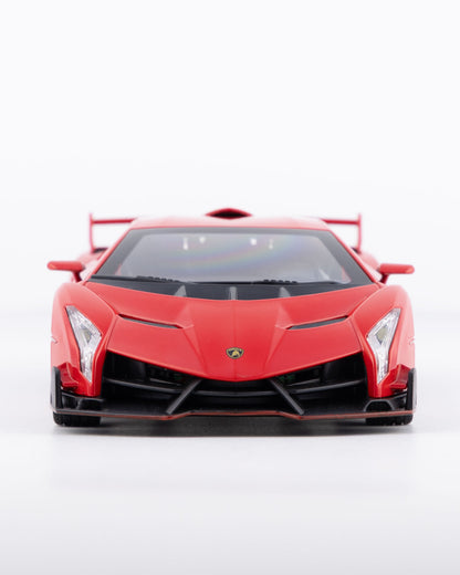Lamborghini Veneno Diecast Red Car 1:24 Scale - Ignition Prime