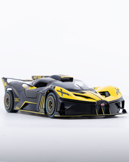 Bugatti Bolide Diecast Yellow Car 1:24 Scale - Ignition Prime