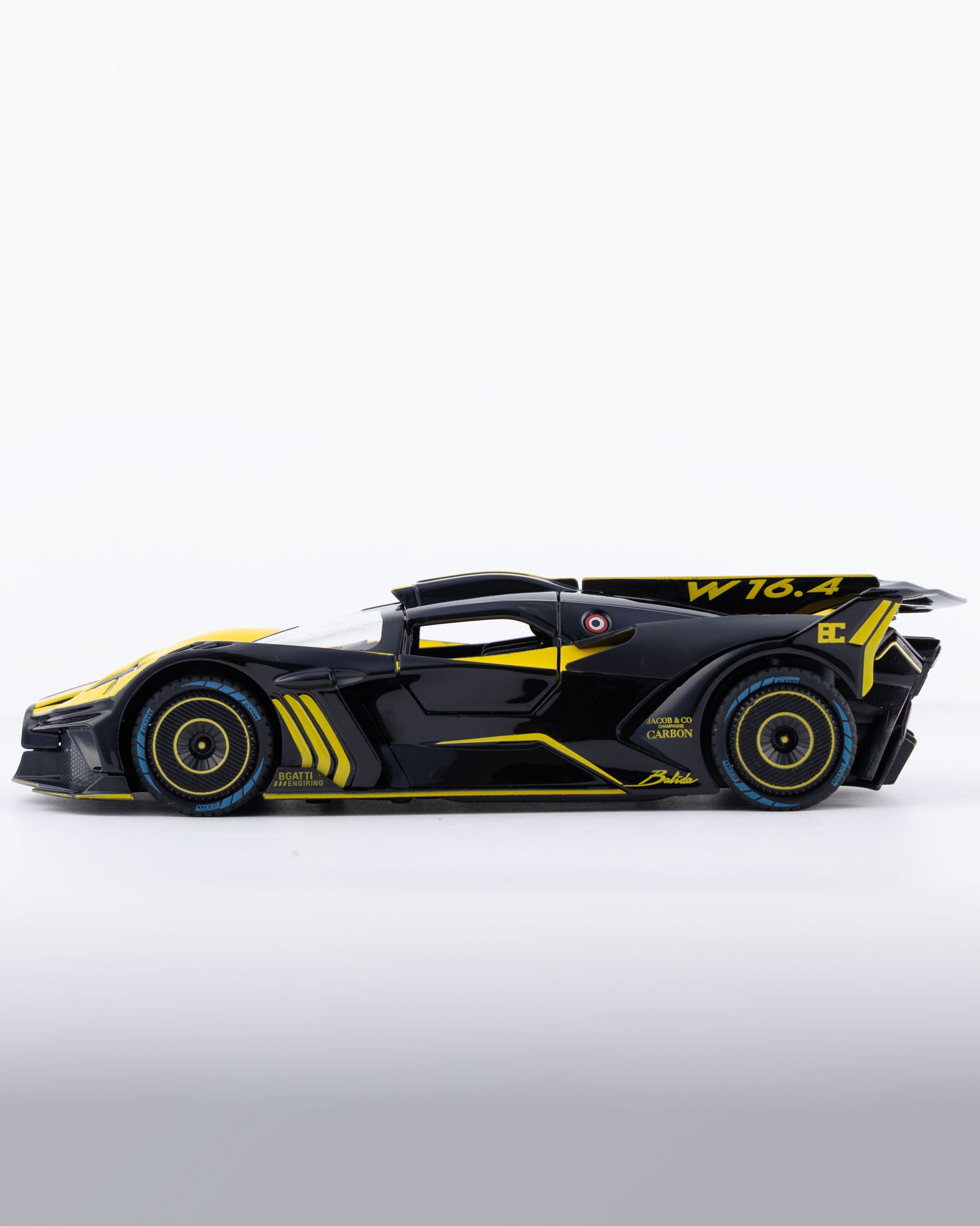 Bugatti Bolide Diecast Yellow Car 1:24 Scale - Ignition Prime
