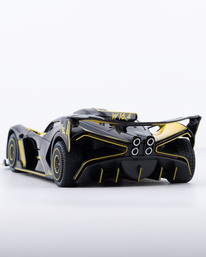 Bugatti Bolide Diecast Yellow Car 1:24 Scale - Ignition Prime