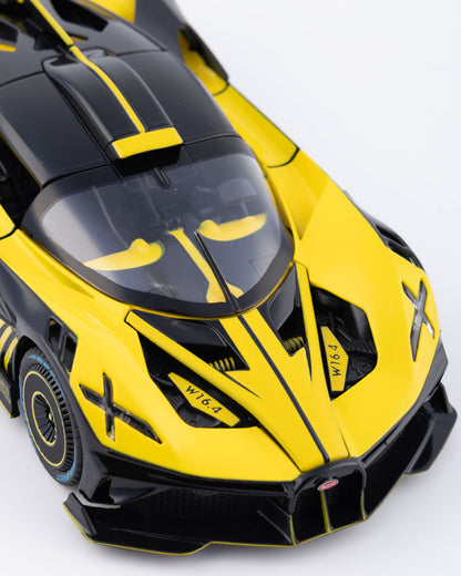 Bugatti Bolide Diecast Yellow Car 1:24 Scale - Ignition Prime