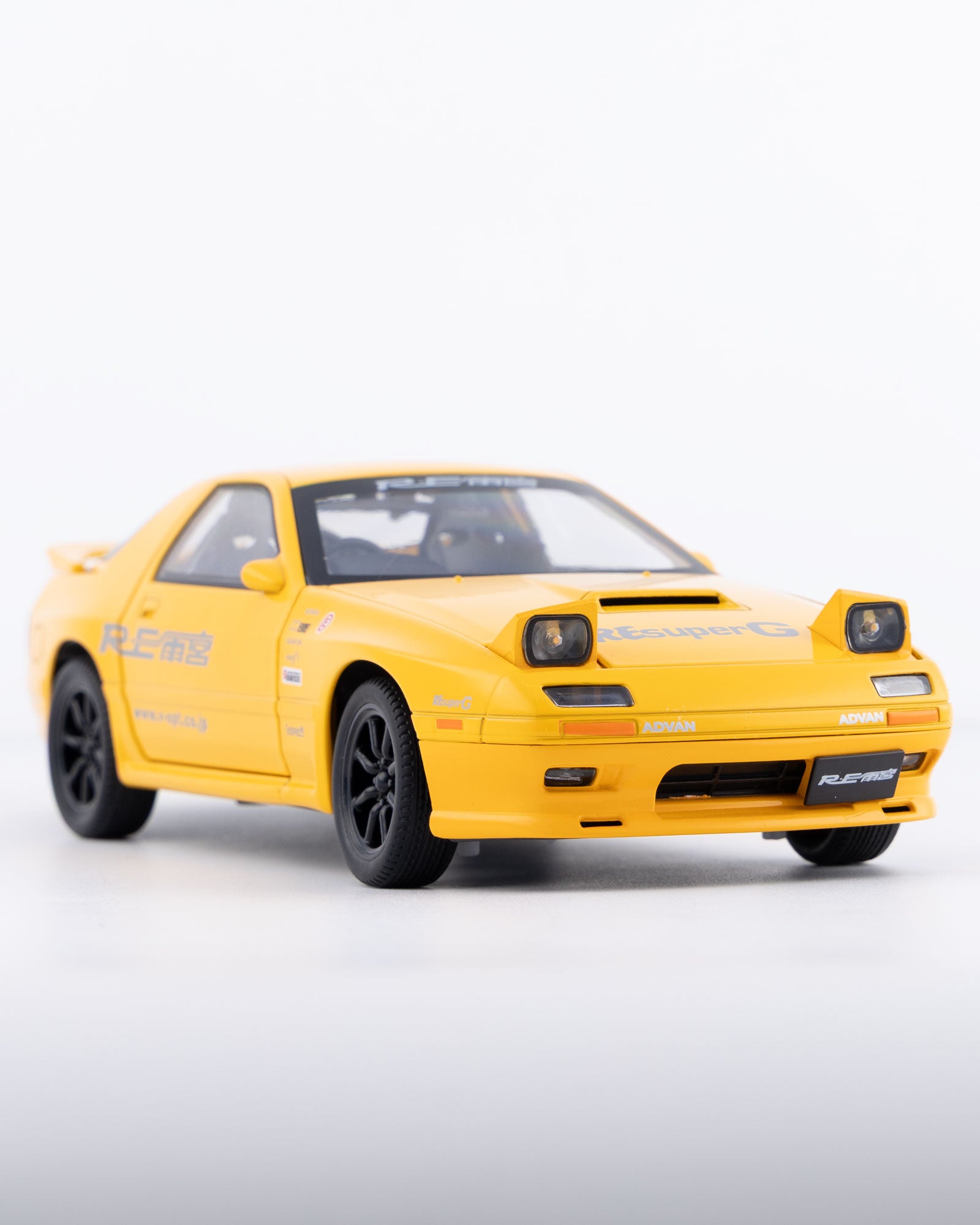 Mazda RX-7 FC3S RE Amemiya Diecast Yellow Car 1:24 Scale - Ignition Prime