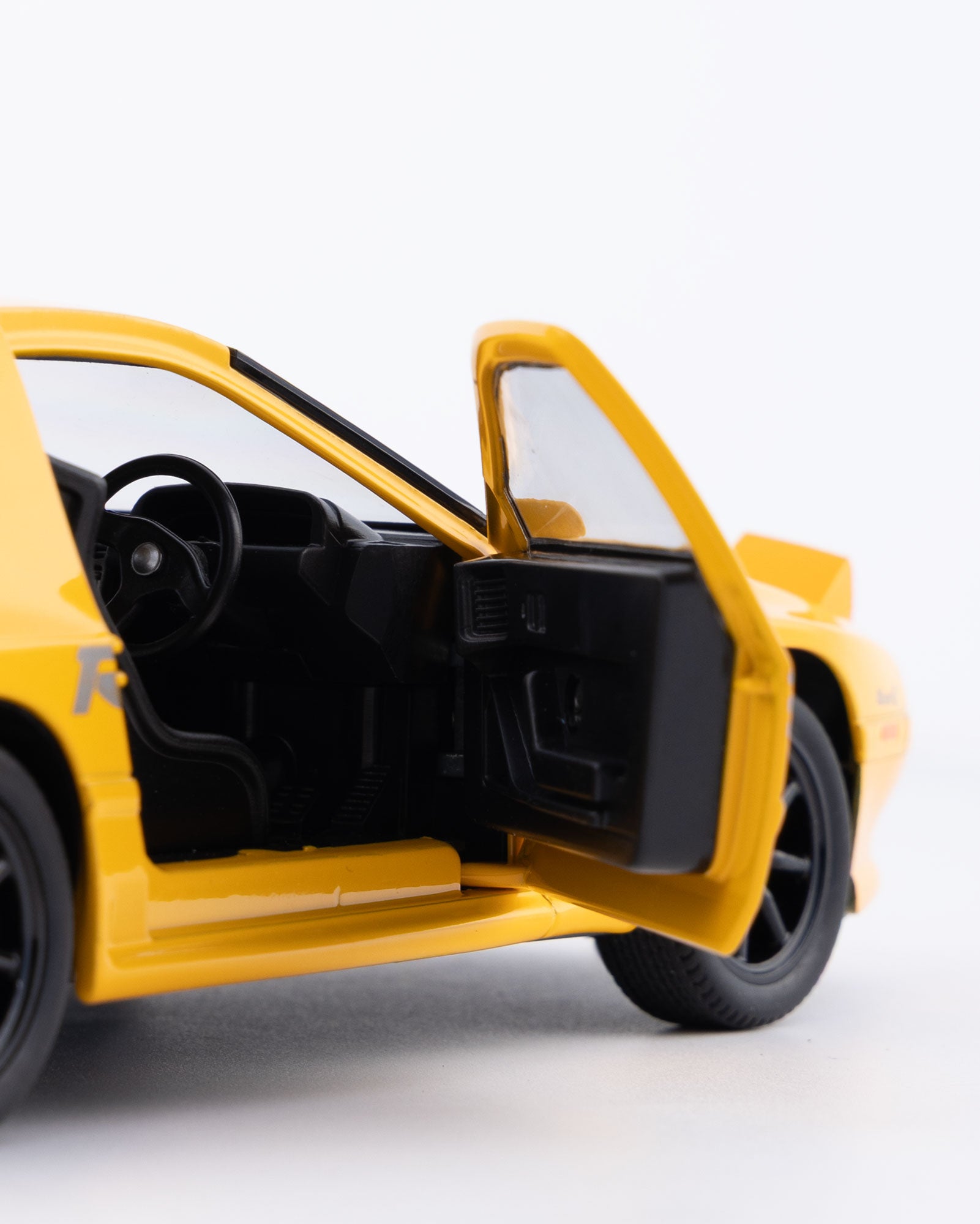 Mazda RX-7 FC3S RE Amemiya Diecast Yellow Car 1:24 Scale - Ignition Prime