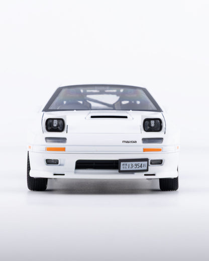 Mazda RX-7 FC3S RE Amemiya Diecast White Car 1:24 Scale - Ignition Prime