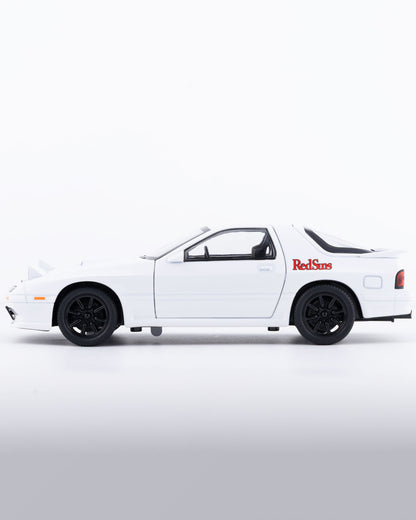 Mazda RX-7 FC3S RE Amemiya Diecast White Car 1:24 Scale - Ignition Prime