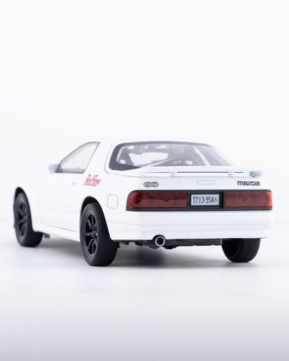 Mazda RX-7 FC3S RE Amemiya Diecast White Car 1:24 Scale - Ignition Prime