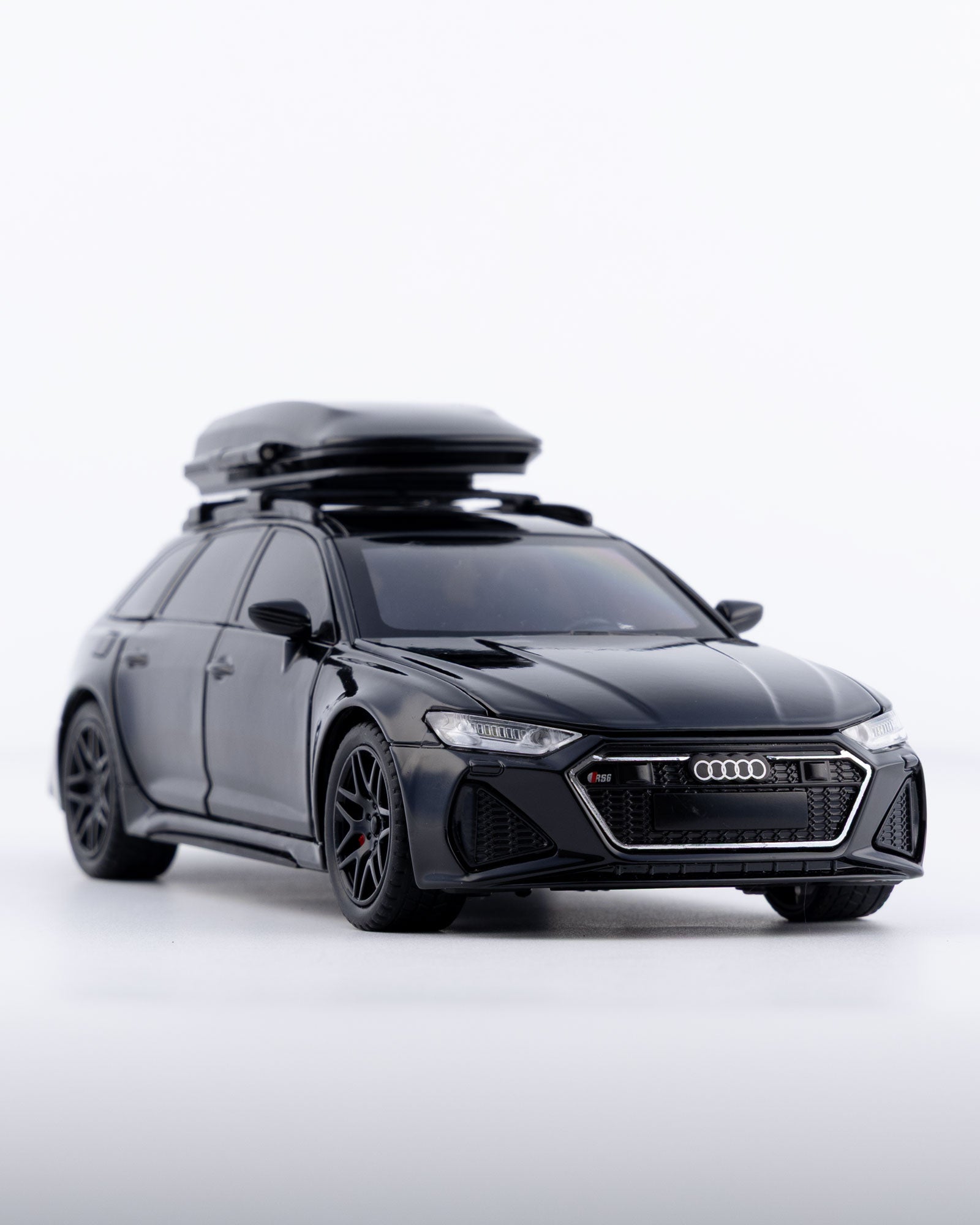 Audi RS6 Avant Diecast Black Car 1:24 Scale - Ignition Prime