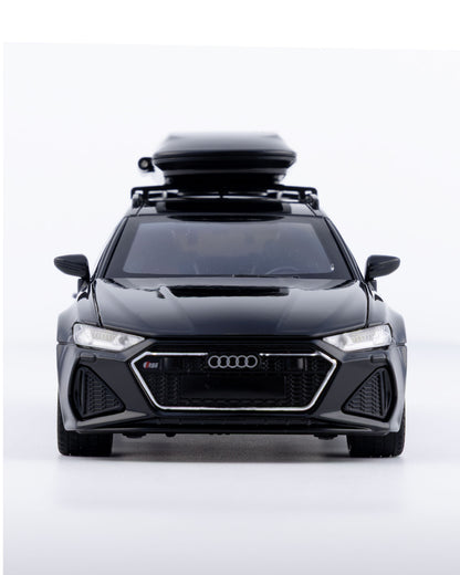 Audi RS6 Avant Diecast Black Car 1:24 Scale - Ignition Prime