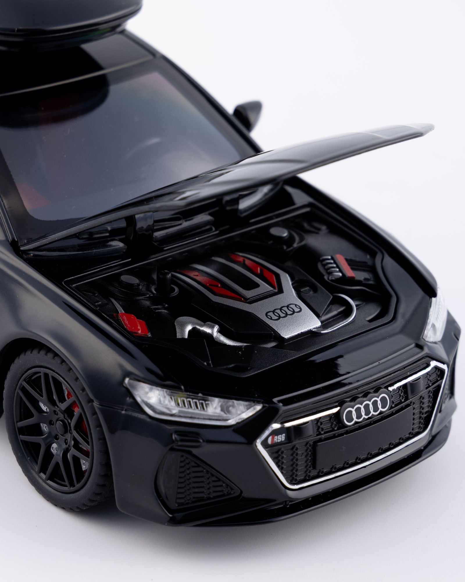 Audi RS6 Avant Diecast Black Car 1:24 Scale - Ignition Prime