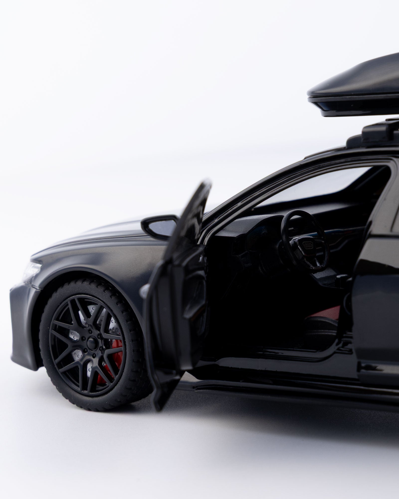 Audi RS6 Avant Diecast Black Car 1:24 Scale - Ignition Prime