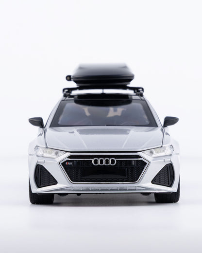 Audi RS6 Avant Diecast White Car 1:24 Scale - Ignition Prime