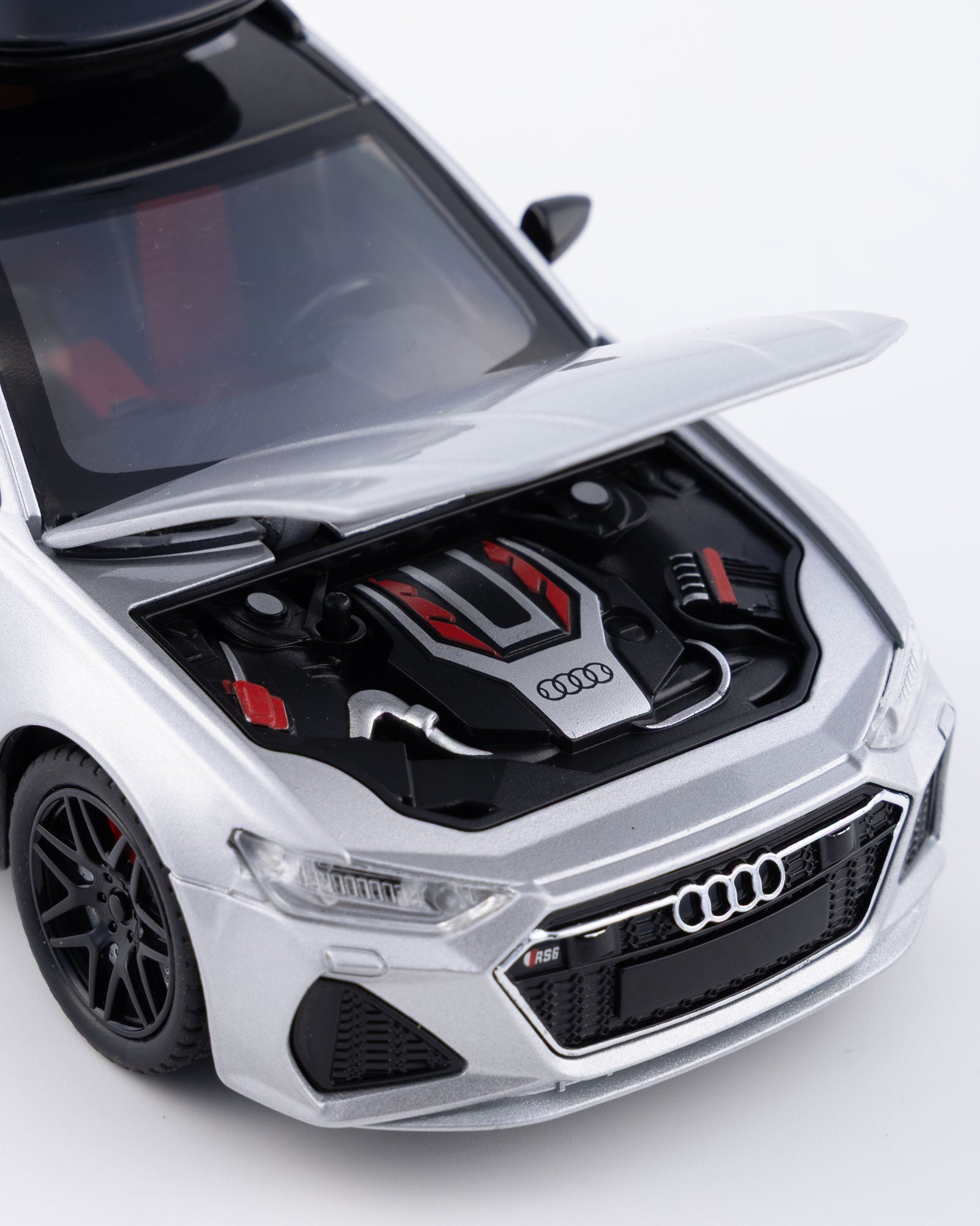 Audi RS6 Avant Diecast White Car 1:24 Scale - Ignition Prime