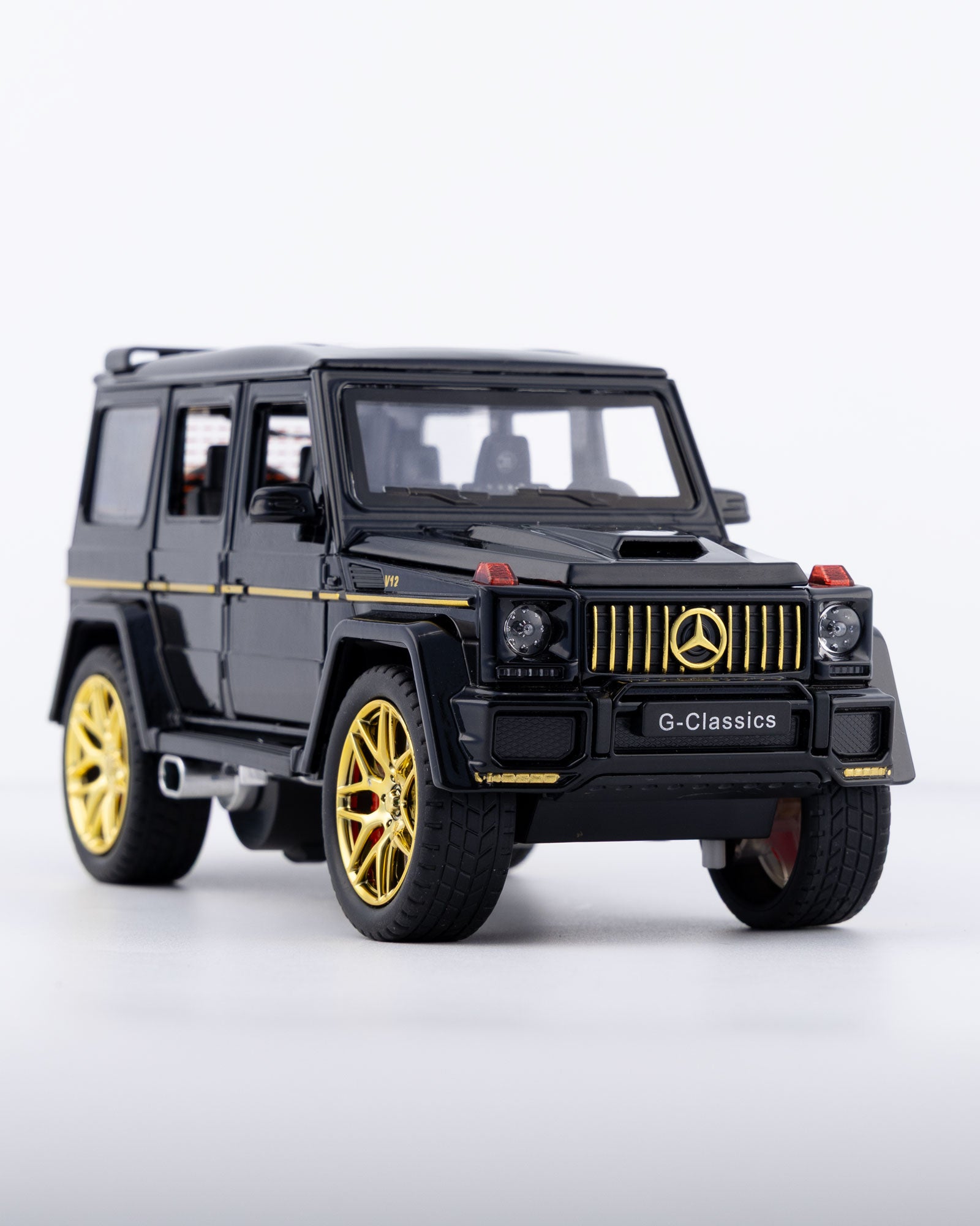 Mercedes-Benz G63 AMG V12 G-Class Diecast Black Car 1:24 Scale - Ignition Prime