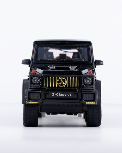 Mercedes-Benz G63 AMG V12 G-Class Diecast Black Car 1:24 Scale - Ignition Prime