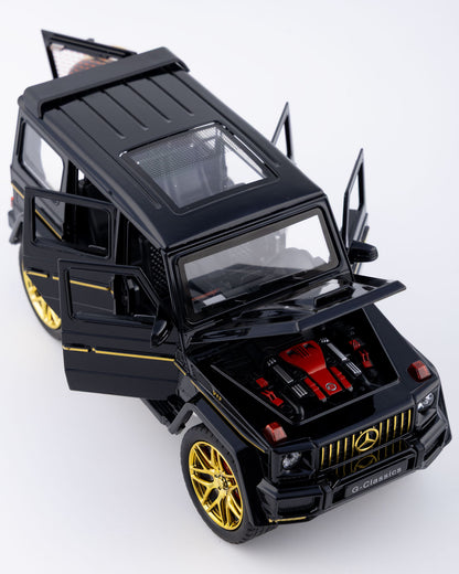 Mercedes-Benz G63 AMG V12 G-Class Diecast Black Car 1:24 Scale - Ignition Prime