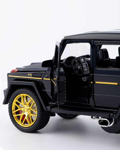 Mercedes-Benz G63 AMG V12 G-Class Diecast Black Car 1:24 Scale - Ignition Prime