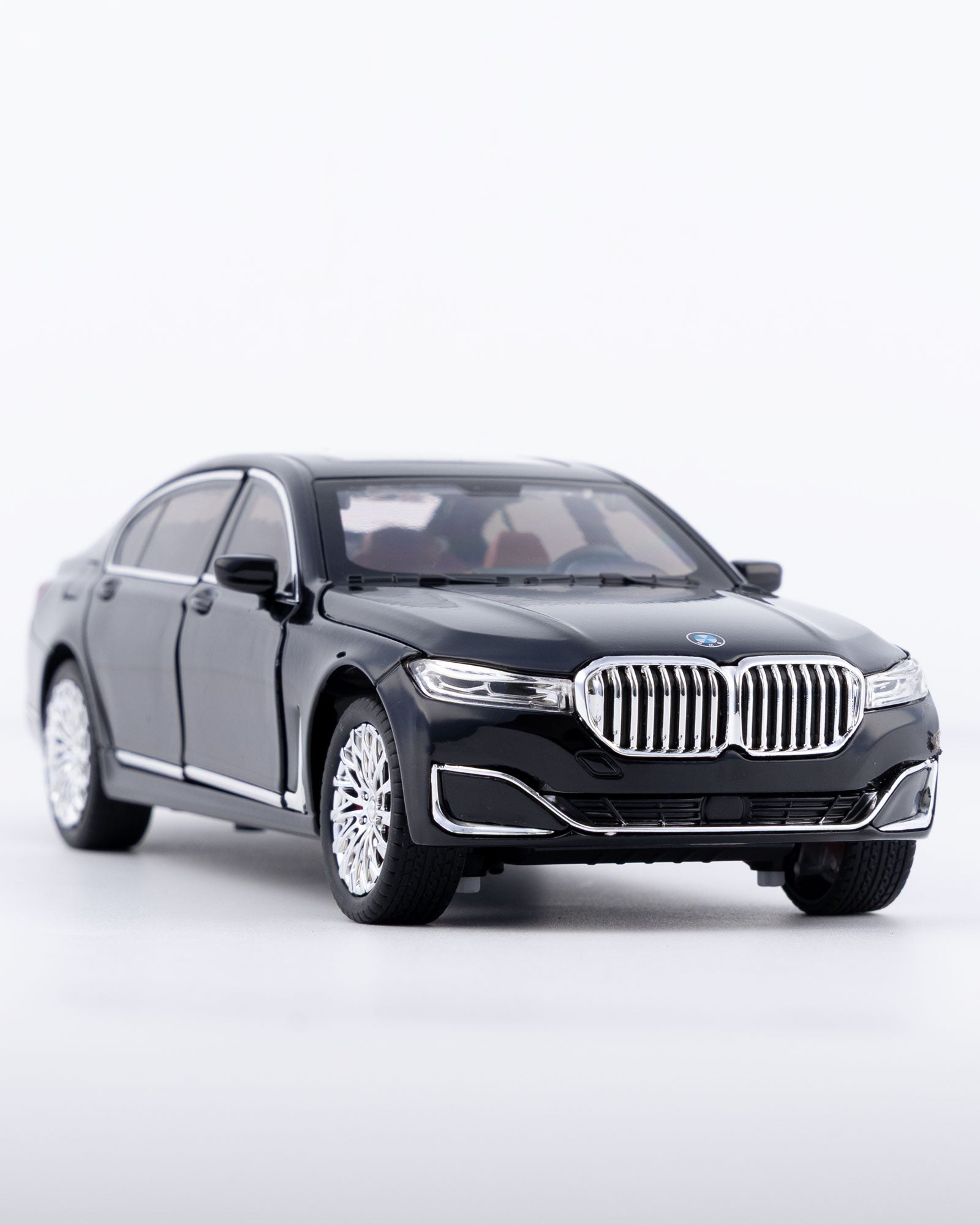 BMW 760Li V12 Sedan Diecast Black Car 1:24 Scale - Ignition Prime