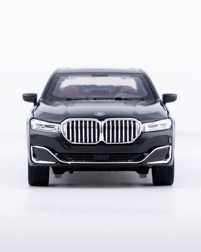 BMW 760Li V12 Sedan Diecast Black Car 1:24 Scale - Ignition Prime