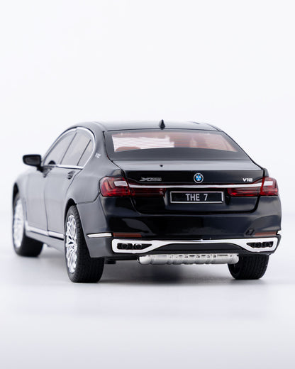 BMW 760Li V12 Sedan Diecast Black Car 1:24 Scale - Ignition Prime
