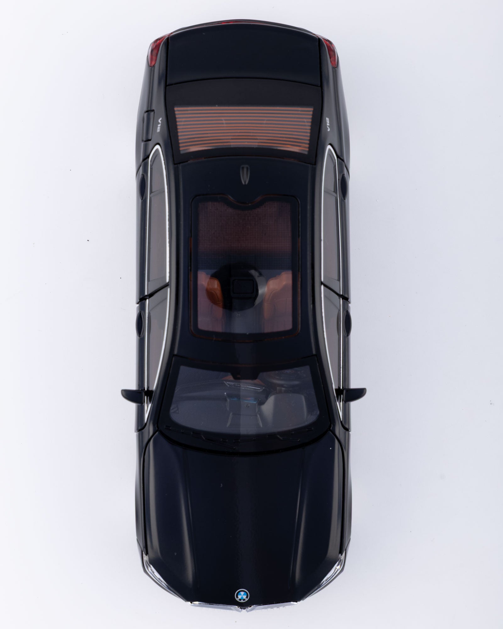 BMW 760Li V12 Sedan Diecast Black Car 1:24 Scale - Ignition Prime