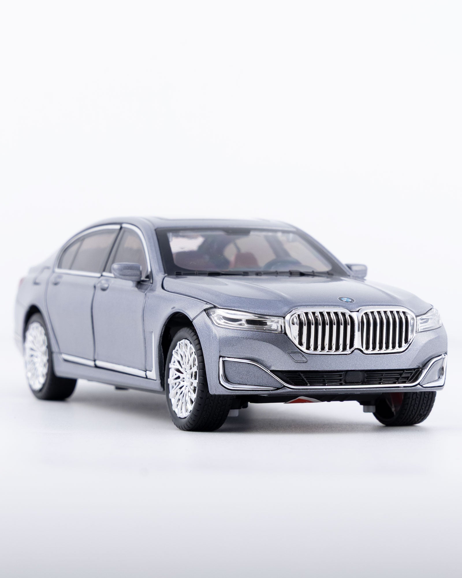 BMW 760Li V12 Sedan Diecast Grey Car 1:24 Scale - Ignition Prime