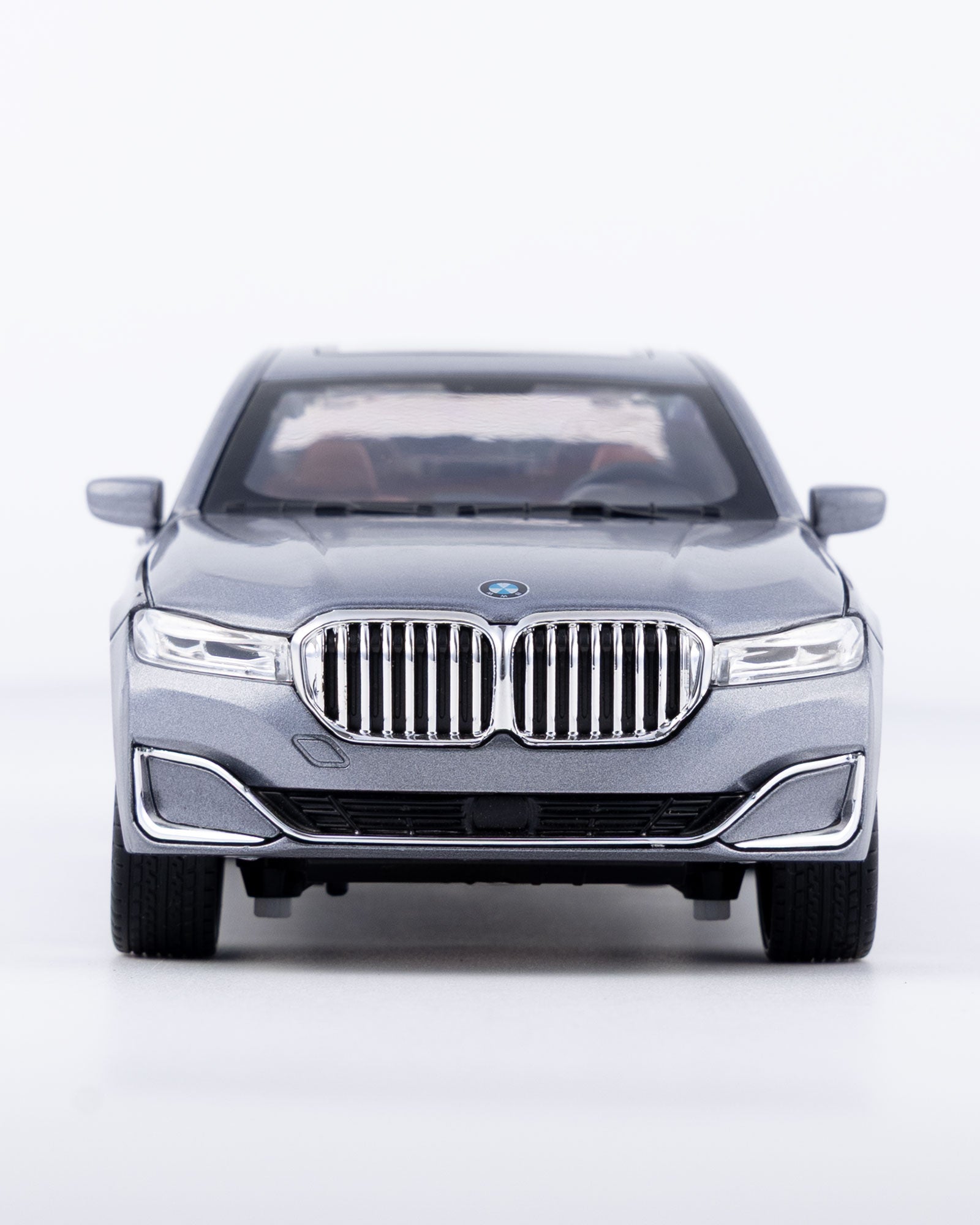 BMW 760Li V12 Sedan Diecast Grey Car 1:24 Scale - Ignition Prime