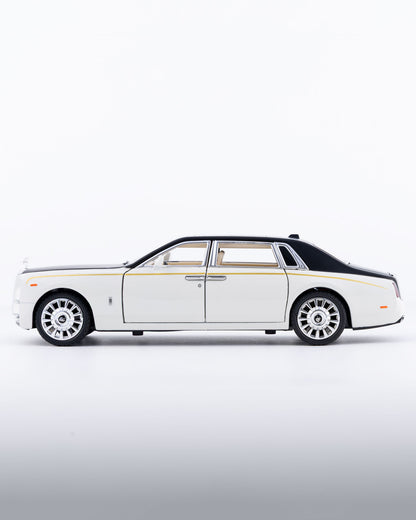 Rolls-Royce Phantom Diecast White Car 1:24 Scale - Ignition Prime