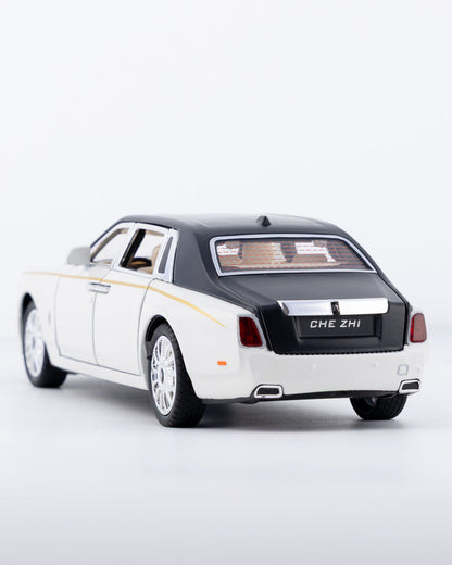 Rolls-Royce Phantom Diecast White Car 1:24 Scale - Ignition Prime