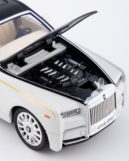 Rolls-Royce Phantom Diecast White Car 1:24 Scale - Ignition Prime