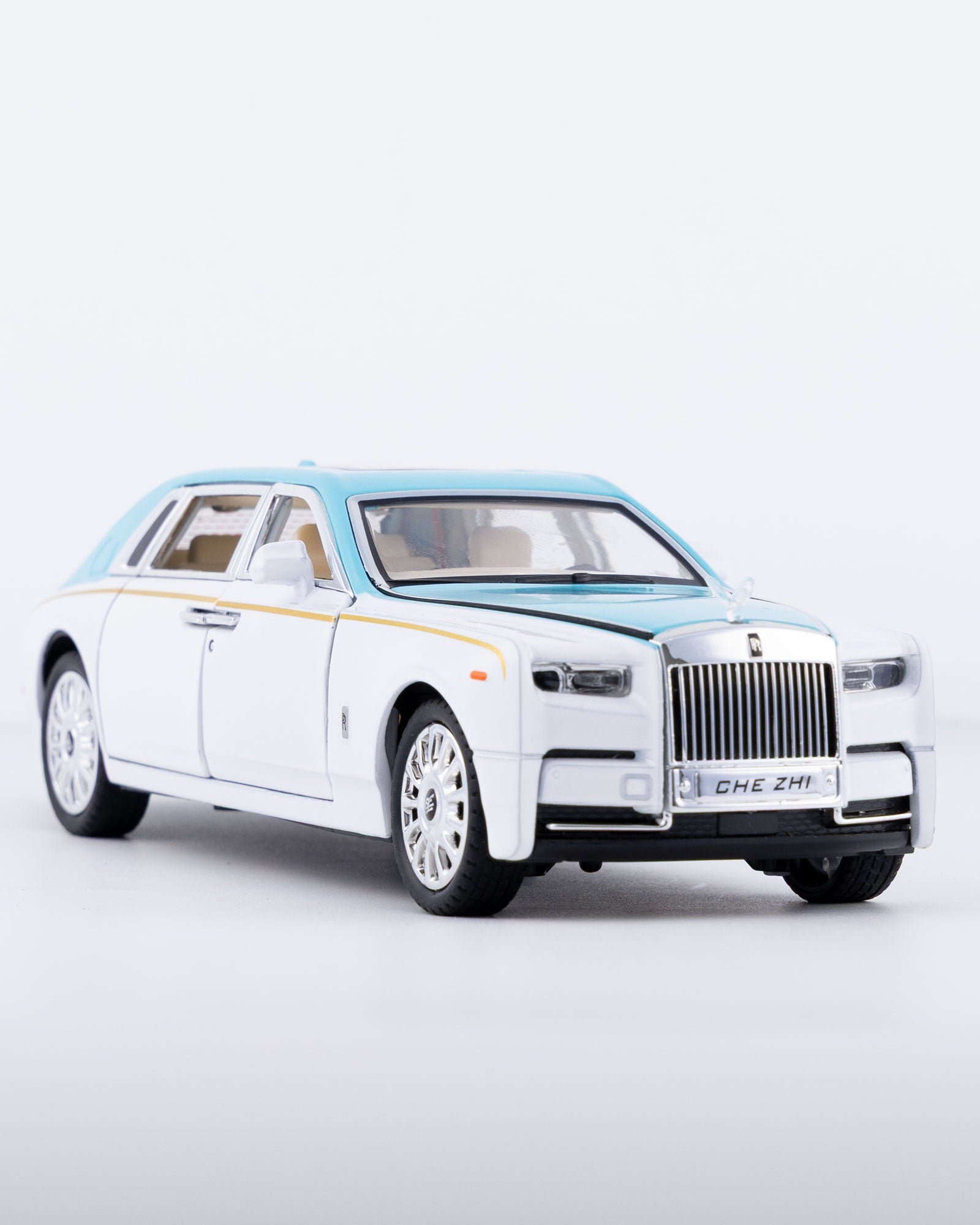 Rolls-Royce Phantom Diecast Blue Car 1:24 Scale - Ignition Prime