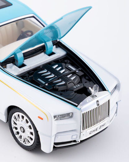 Rolls-Royce Phantom Diecast Blue Car 1:24 Scale - Ignition Prime