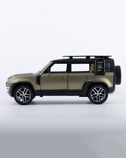 Land Rover Defender Diecast Green Car 1:24 Scale - Ignition Prime