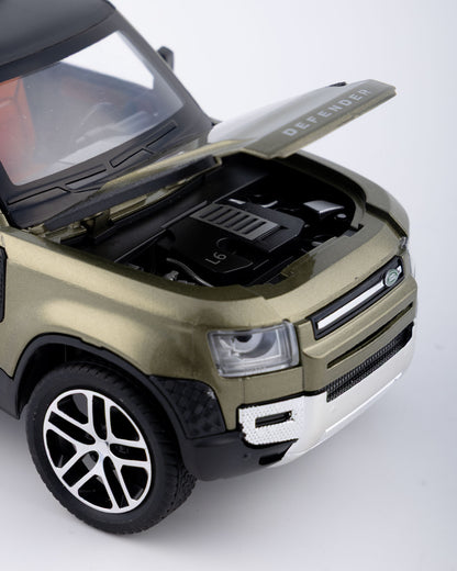 Land Rover Defender Diecast Green Car 1:24 Scale - Ignition Prime