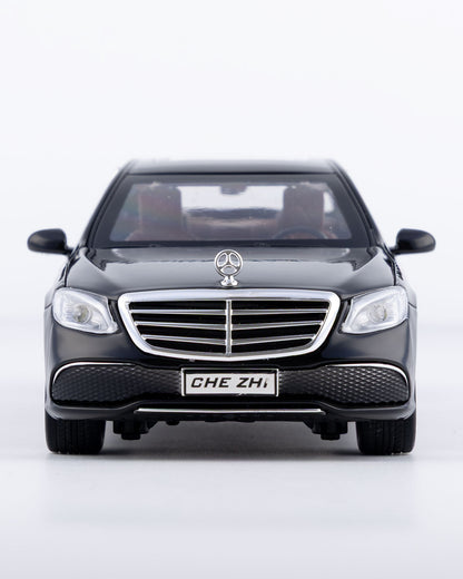 Mercedes-Benz E300eL Diecast Black Car 1:24 Scale - Ignition Prime