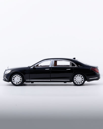 Mercedes-Benz E300eL Diecast Black Car 1:24 Scale - Ignition Prime