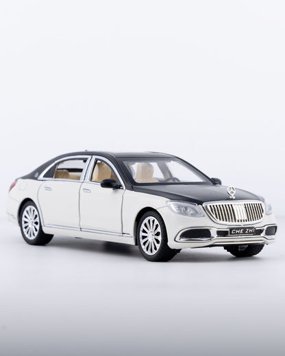Mercedes-Maybach S600 Diecast White Car 1:24 Scale - Ignition Prime