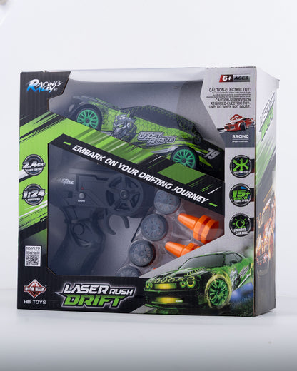 Ghost Arrive Green Edition with Remote & Accessories Car 1:24 Scale - Ignition Prime