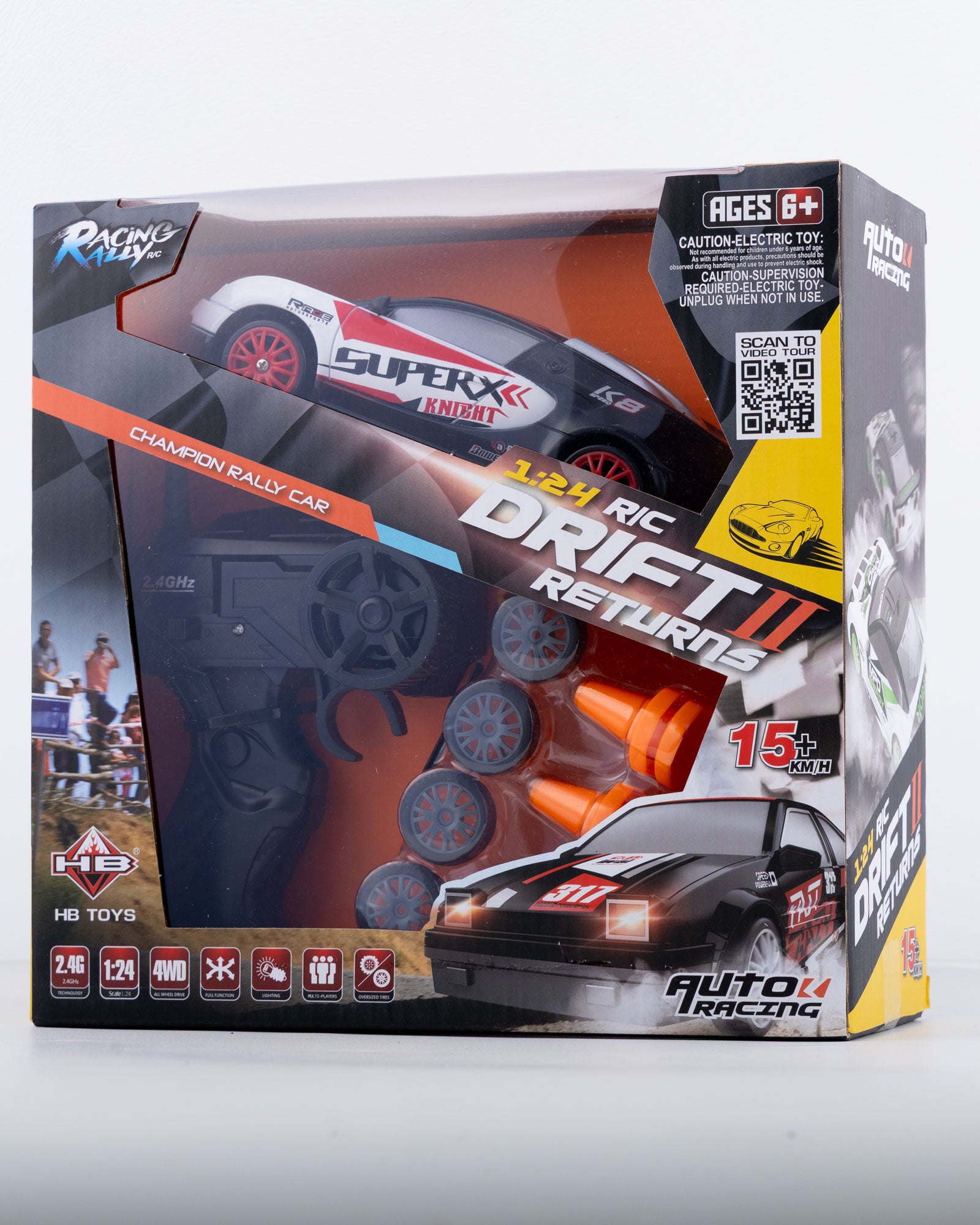 SuperX Bugatti Style with Remote & Accessories Car 1:24 Scale - Ignition Prime