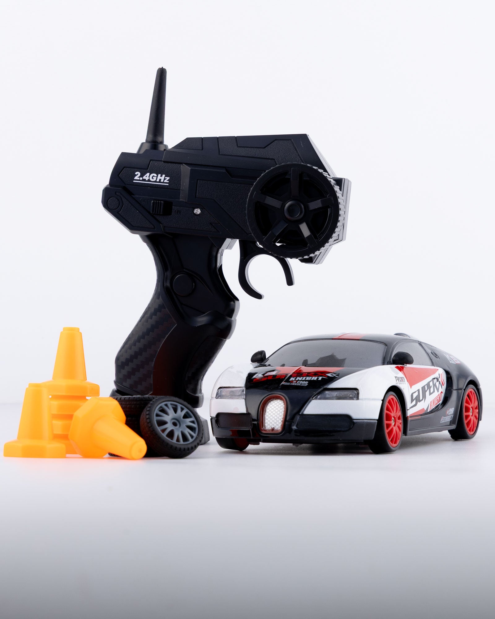 SuperX Bugatti Style with Remote & Accessories Car 1:24 Scale - Ignition Prime